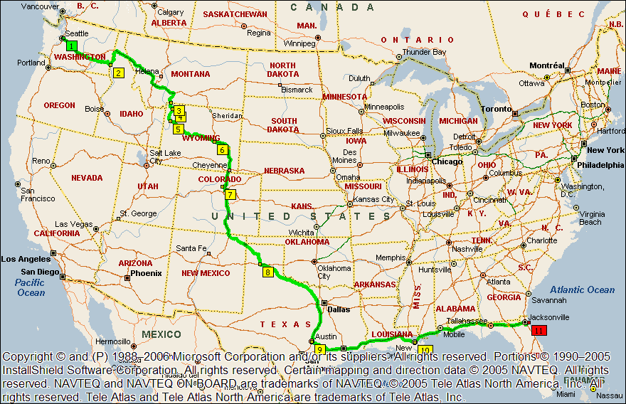 Driving route